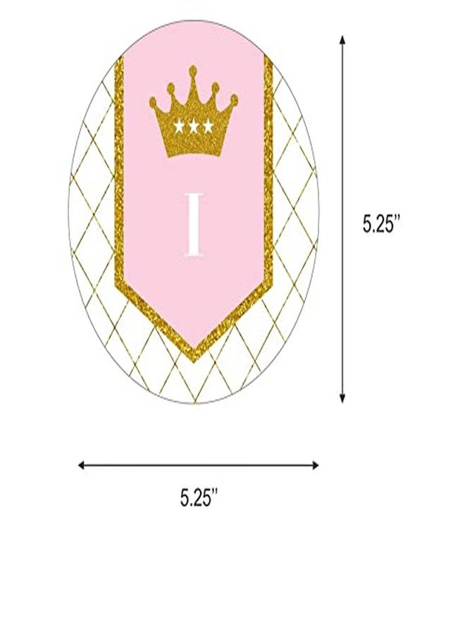 Theme My Party Princess Birthday Decoration Party Supplies for Birthday Girls (Crown Princess - I Am One Banner) - Image 3